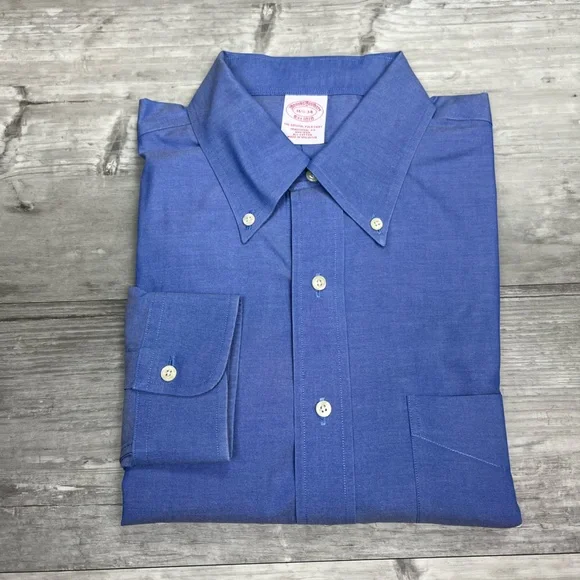 brooks brothers blue dress Billy Reid Coupe Dot Holt Dress Shirt, Blue